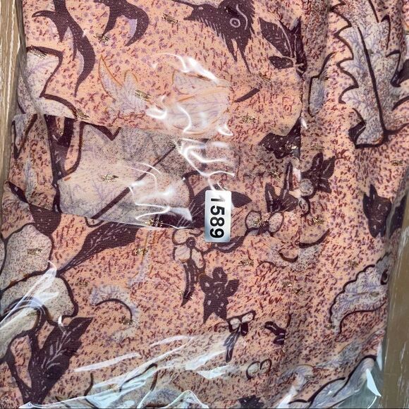 ONE Pretty Time Anthropologie Floral Boho V-neck Flowy Dégagé Feminine Dress - Picture 12 of 12